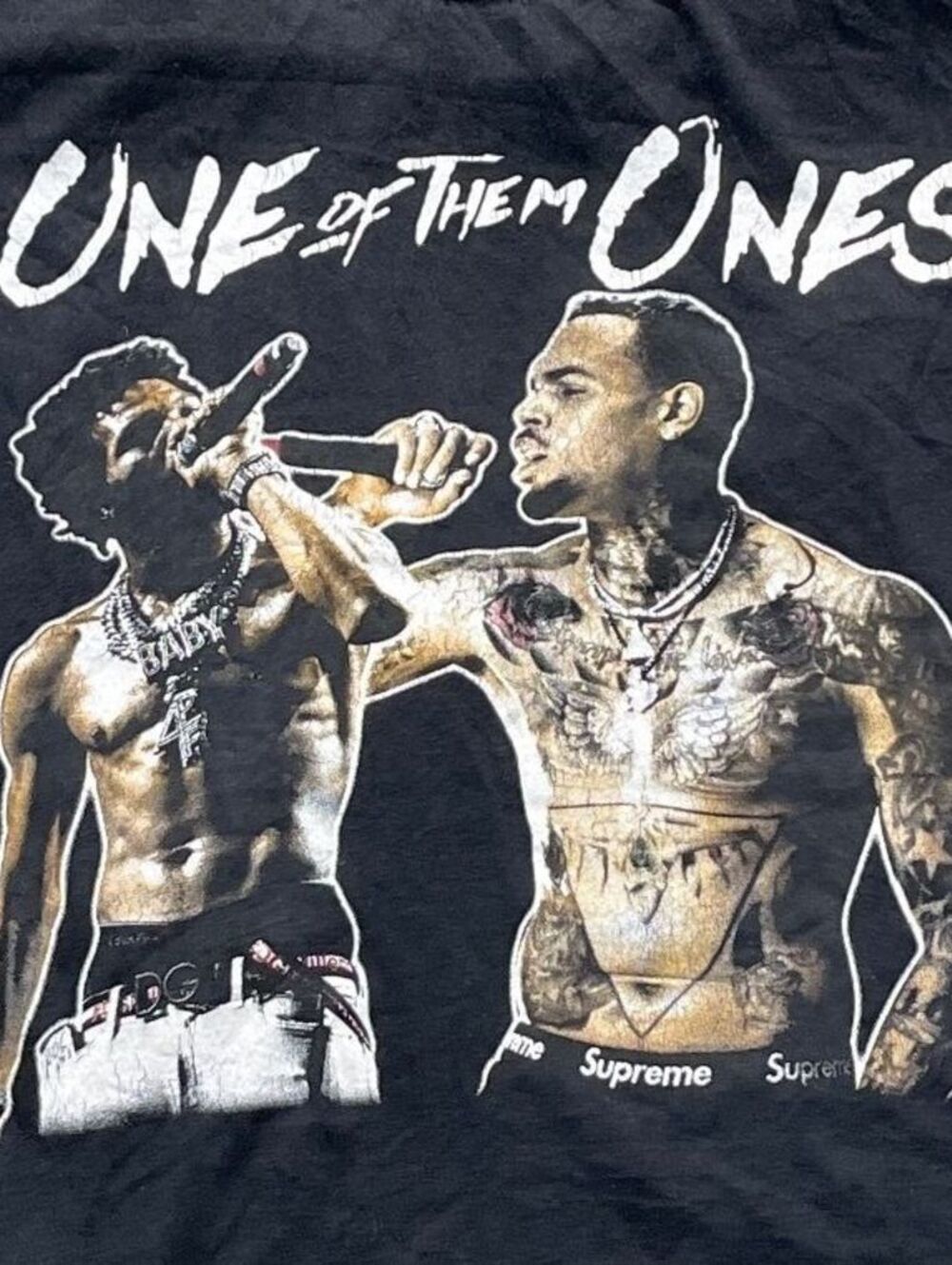 Chris Brown N Lil Baby Preowned Large T-shirt